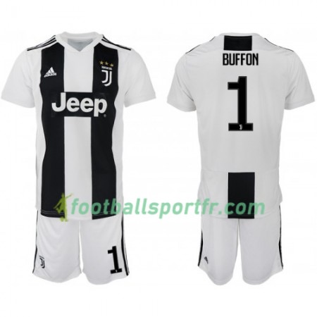 Tenue Juventus Buffon 1 Enfant Domicile 2018-2019 Maillot de Foot
